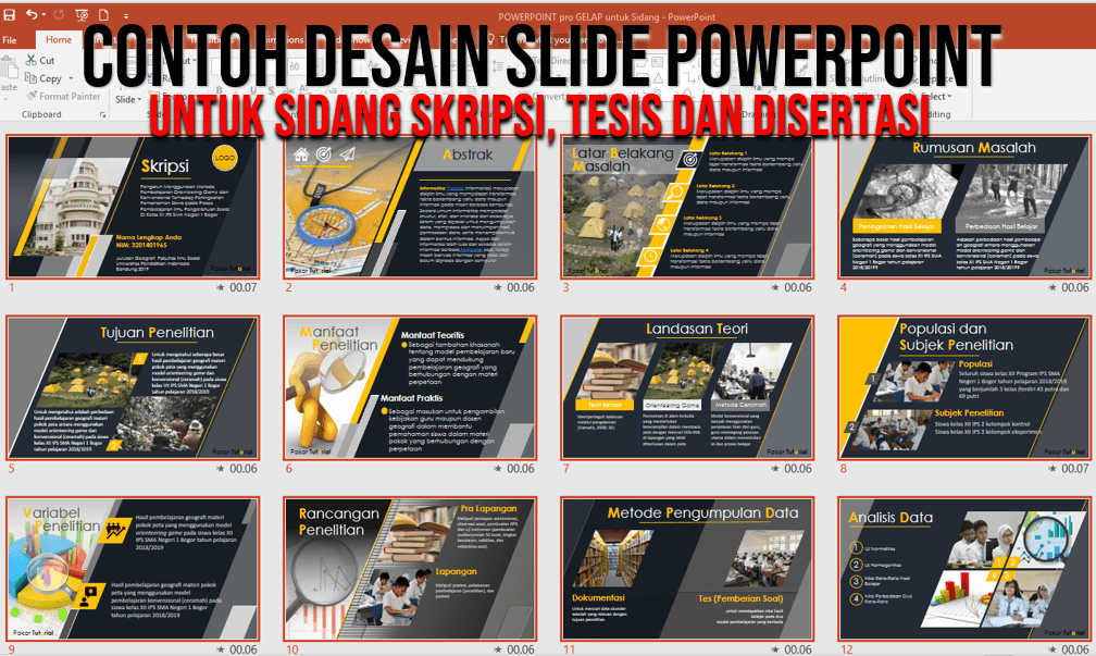 Detail Cara Membuat Powerpoint Yang Menarik Untuk Presentasi Skripsi Nomer 39