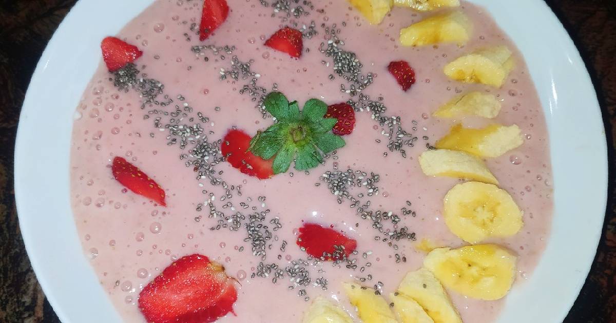 Detail Cara Membuat Smoothies Pisang Strawberry Nomer 4