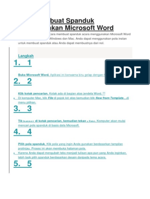 Detail Cara Membuat Spanduk Dengan Microsoft Word 2010 Nomer 37