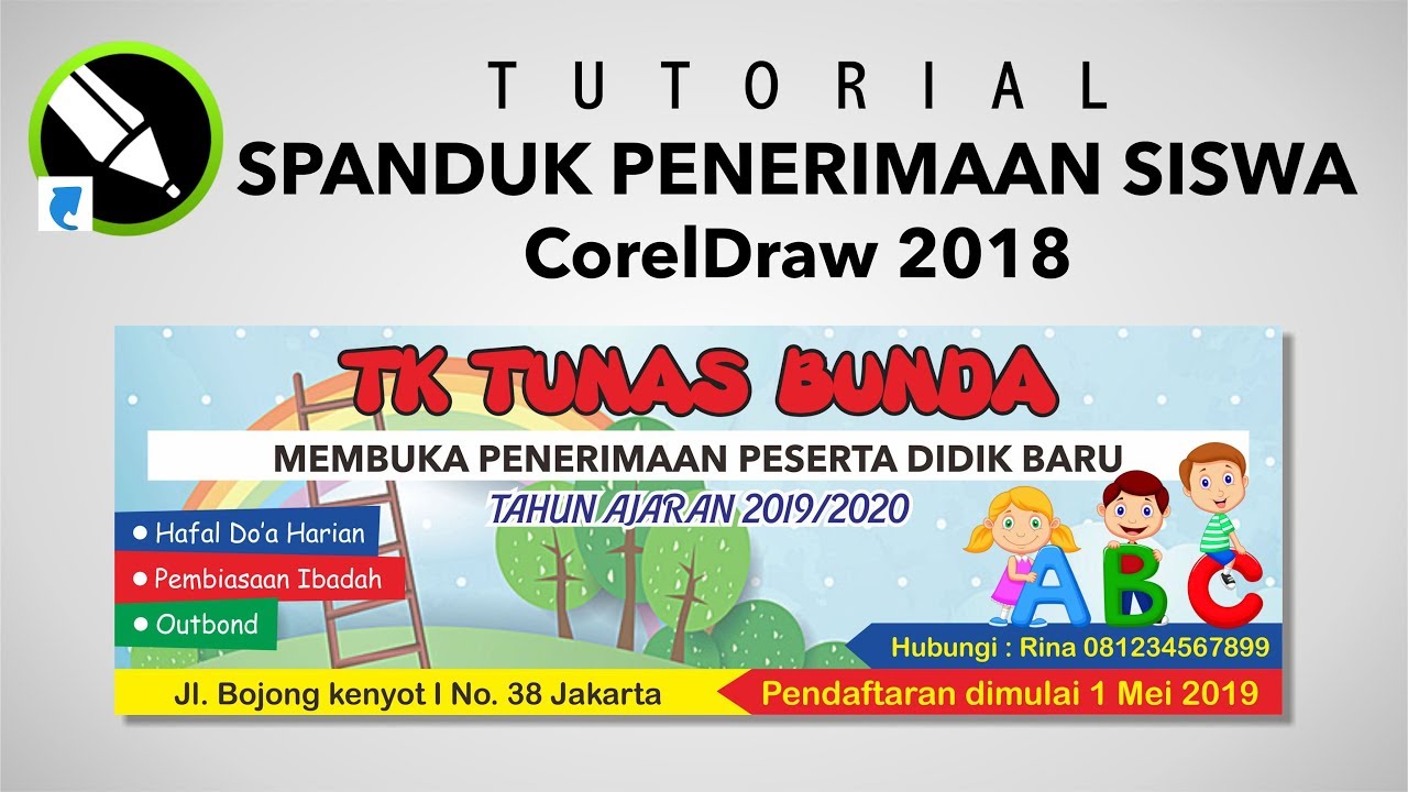 Detail Cara Membuat Spanduk Penerimaan Siswa Baru Dengan Coreldraw Nomer 11