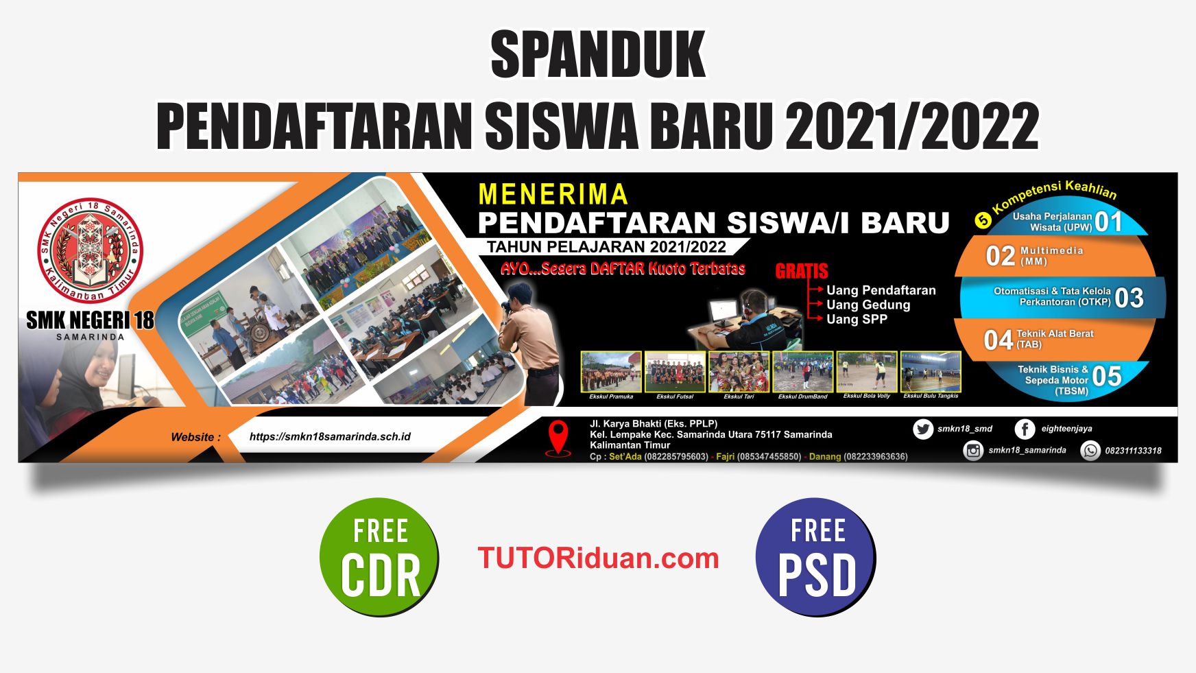 Detail Cara Membuat Spanduk Penerimaan Siswa Baru Dengan Coreldraw Nomer 17