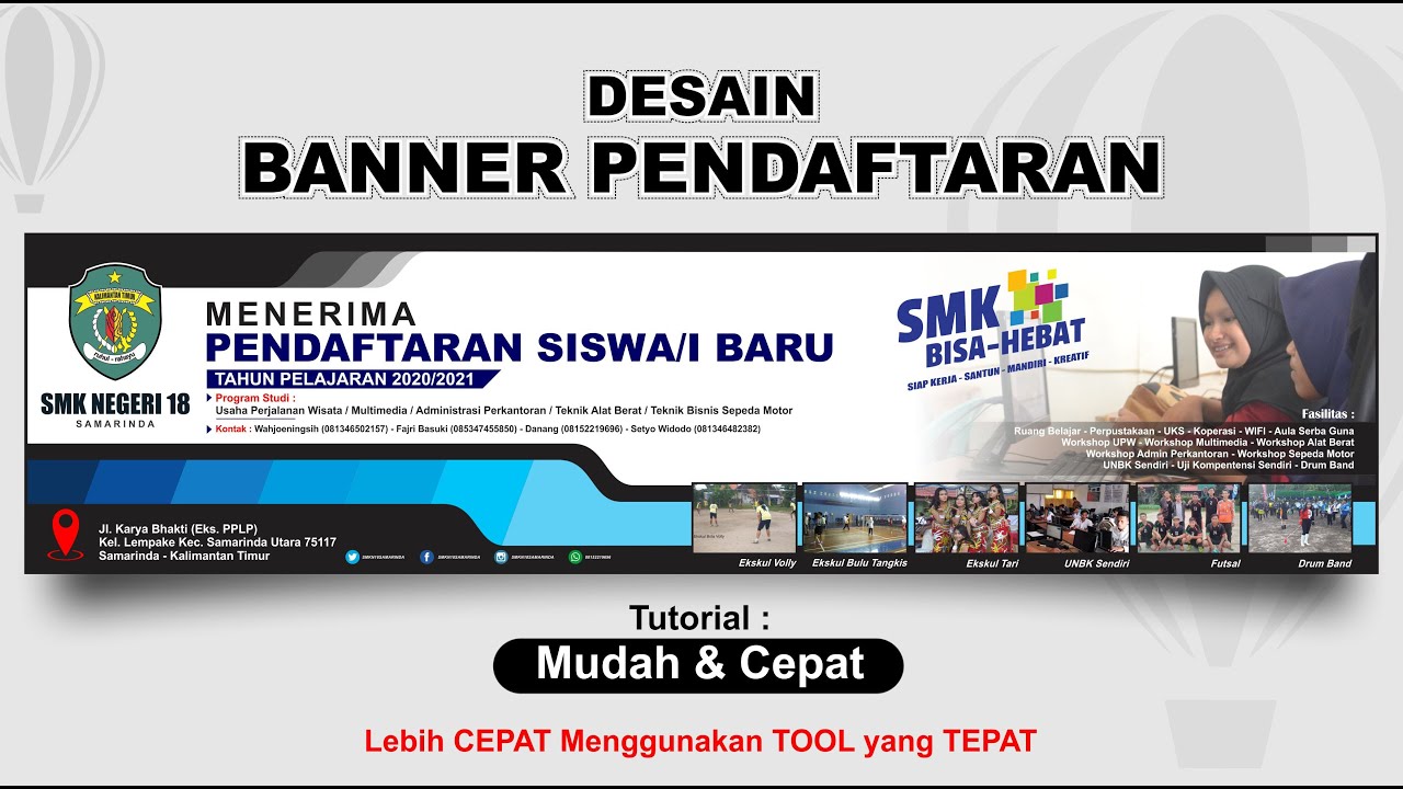 Detail Cara Membuat Spanduk Penerimaan Siswa Baru Dengan Coreldraw Nomer 6