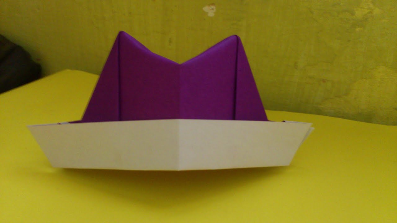 Download Cara Membuat Topi Dari Kertas Origami Nomer 1