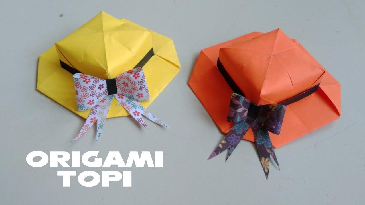 Detail Cara Membuat Topi Dari Kertas Origami Nomer 8