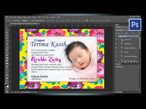 Detail Cara Membuat Undangan Aqiqah Dengan Photoshop Nomer 12