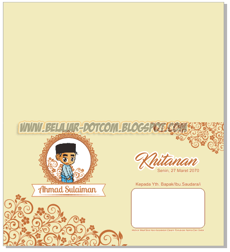 Detail Cara Membuat Undangan Khitanan Dengan Photoshop Nomer 3