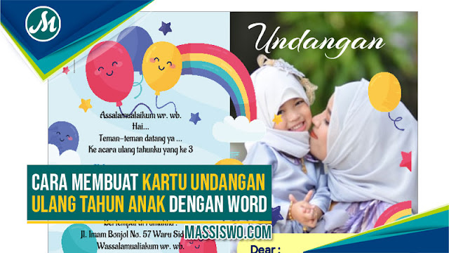 Detail Cara Membuat Undangan Ulang Tahun Anak Anak Nomer 41