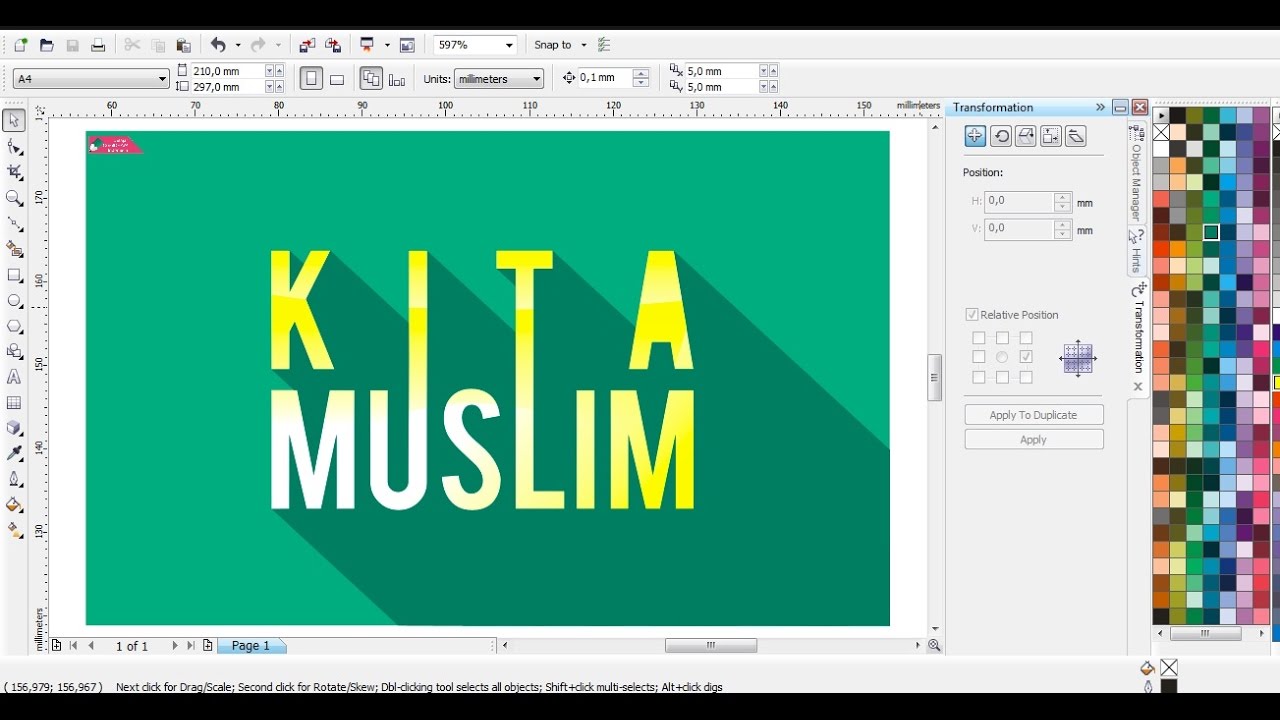 Detail Cara Memodifikasi Huruf Pada Coreldraw Nomer 4