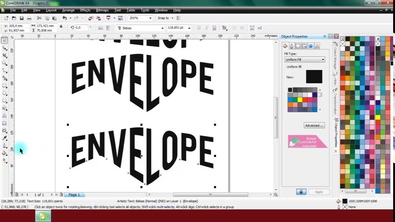 Detail Cara Memodifikasi Huruf Pada Coreldraw Nomer 9
