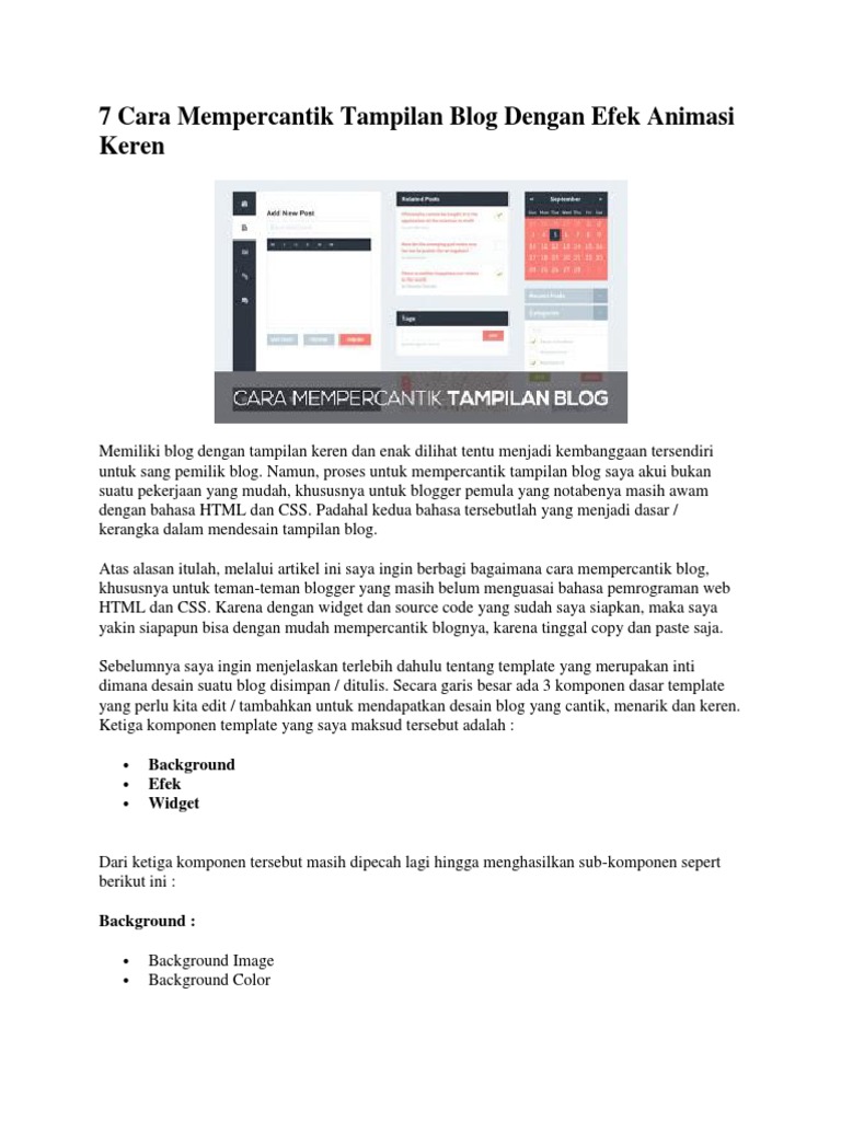 Detail Cara Mendesain Blog Keren Nomer 53