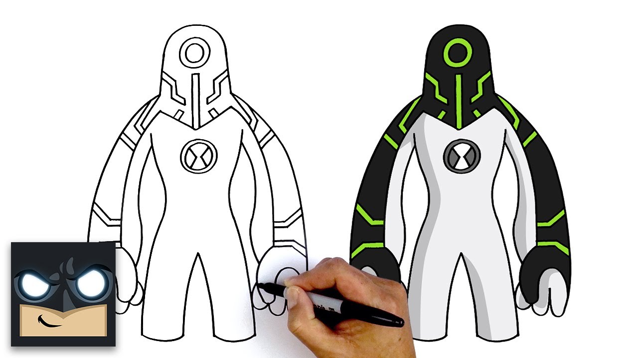 Cara Menggambar Alien Ben 10 - KibrisPDR