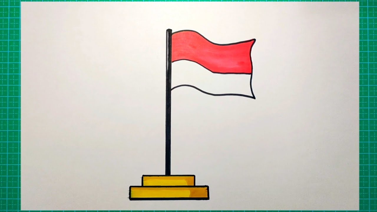 Cara Menggambar Bendera Merah Putih Yang Bagus - KibrisPDR