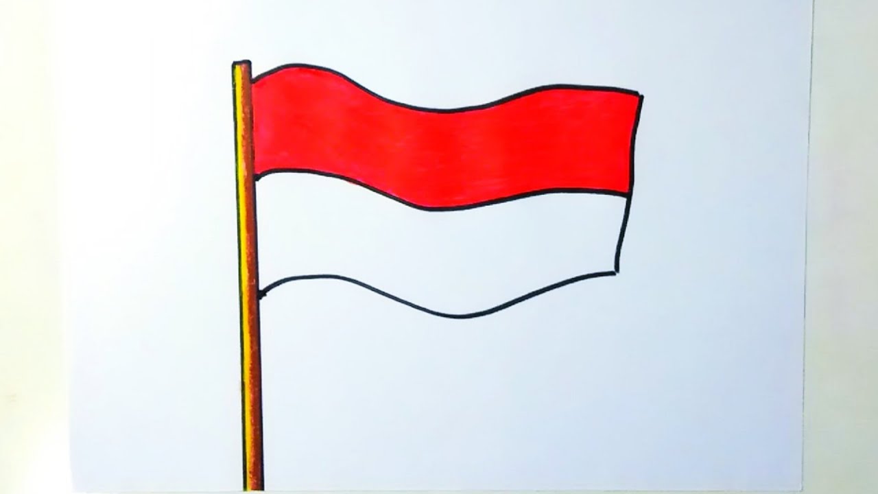 Detail Cara Menggambar Bendera Merah Putih Yang Bagus Nomer 2