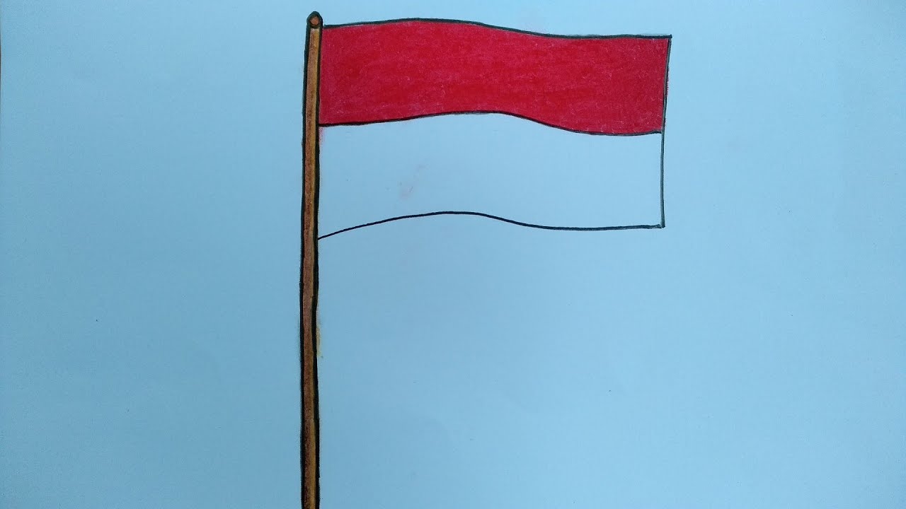 Detail Cara Menggambar Bendera Merah Putih Yang Bagus Nomer 4