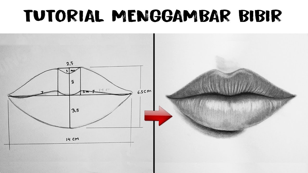 Cara Menggambar Bibir Senyum - KibrisPDR