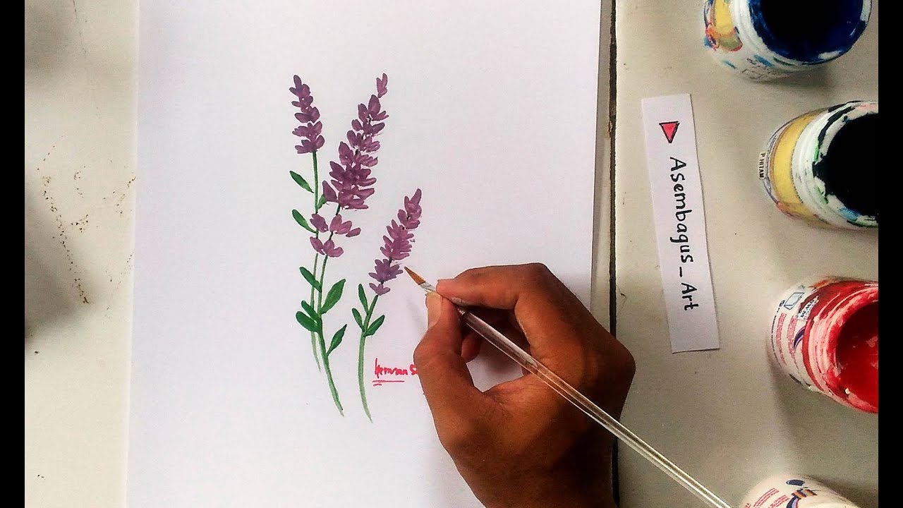 Detail Cara Menggambar Bunga Lavender Nomer 2