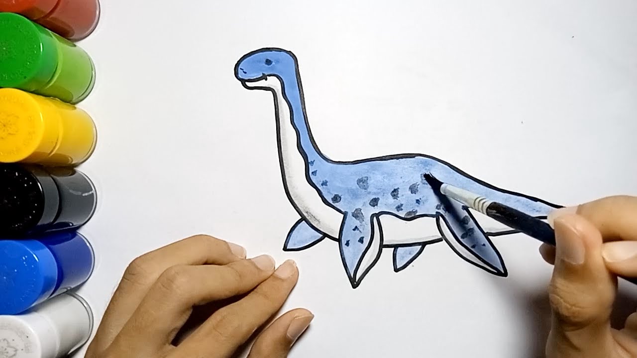 Detail Cara Menggambar Dinosaurus Laut Nomer 4