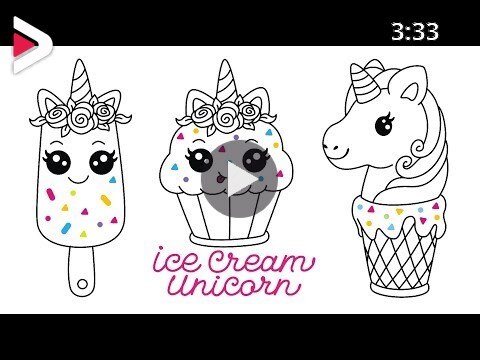 Detail Cara Menggambar Es Krim Unicorn Nomer 21