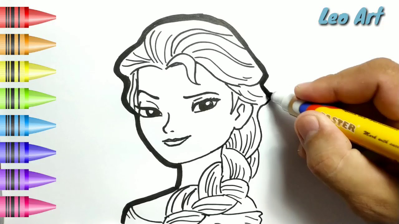 Detail Cara Menggambar Frozen Yang Mudah Nomer 7