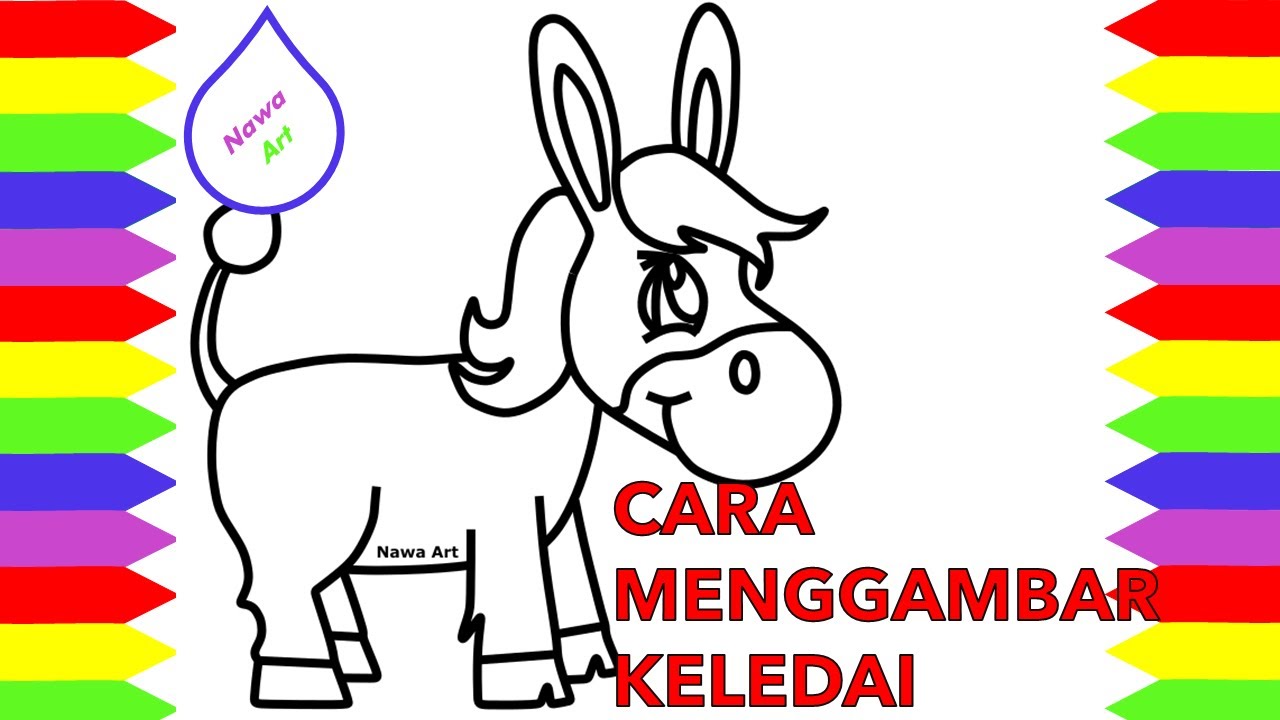 Detail Cara Menggambar Keledai Dan Kuda Nomer 43