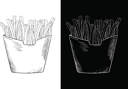 Detail Cara Menggambar Kentang Goreng Nomer 40