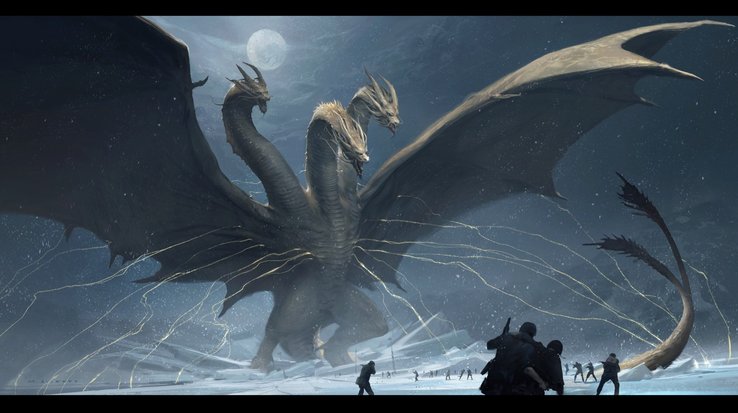 Detail Cara Menggambar King Ghidorah Nomer 26