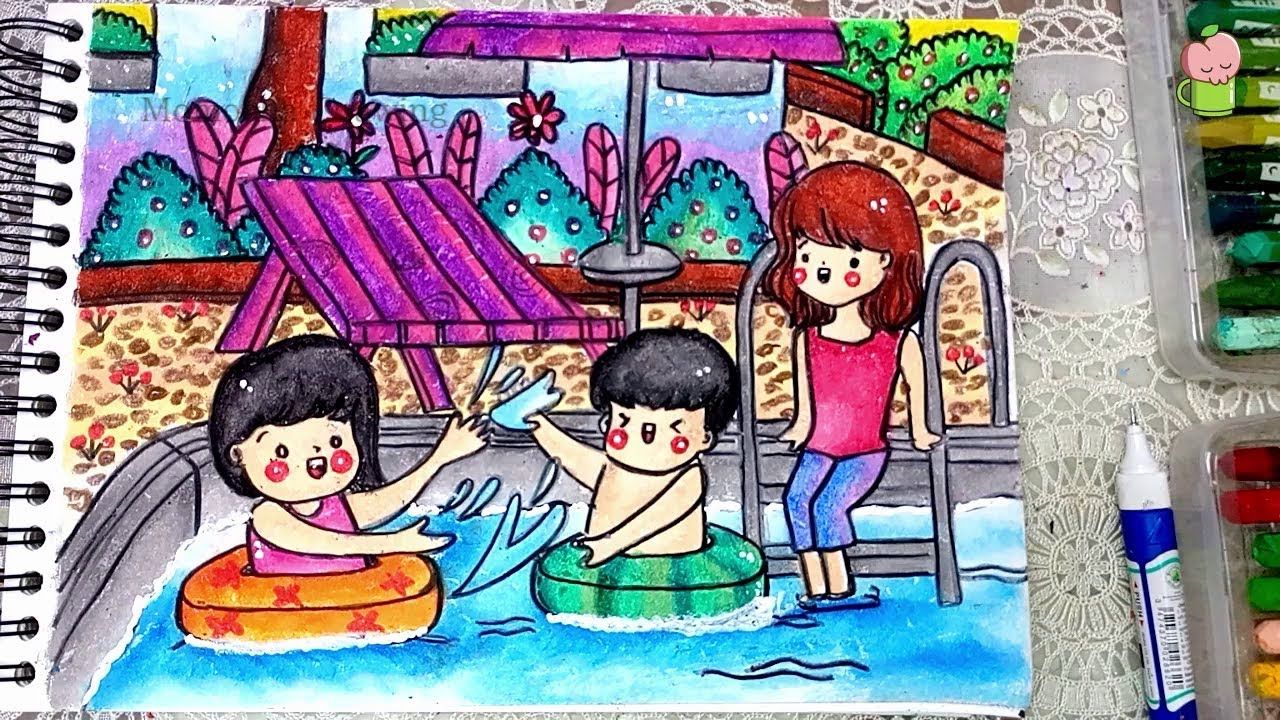 Detail Cara Menggambar Kolam Renang Nomer 8