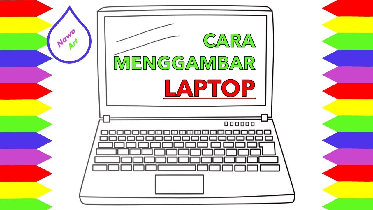 Detail Cara Menggambar Laptop Nomer 12