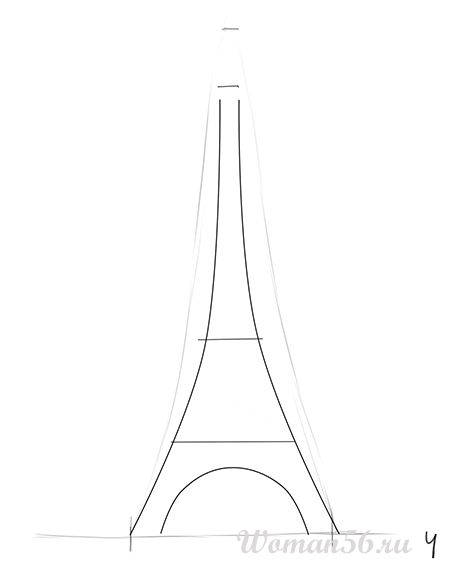 Detail Cara Menggambar Menara Eiffel Dengan Pensil Nomer 12
