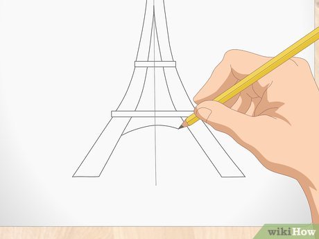 Detail Cara Menggambar Menara Eiffel Dengan Pensil Nomer 5