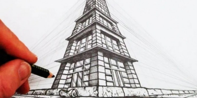 Detail Cara Menggambar Menara Eiffel Dengan Pensil Nomer 57