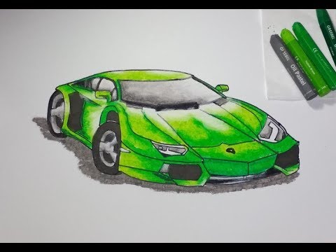 Detail Cara Menggambar Mobil Lamborghini Dengan Pensil Nomer 14