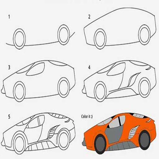 Detail Cara Menggambar Mobil Lamborghini Dengan Pensil Nomer 28