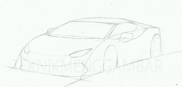 Detail Cara Menggambar Mobil Lamborghini Dengan Pensil Nomer 7