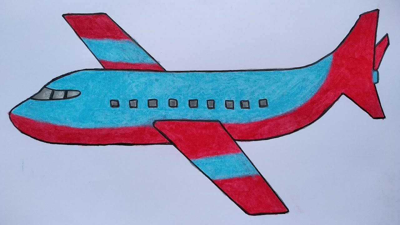Detail Cara Menggambar Pesawat Dengan Mudah Nomer 2