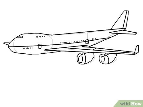 Detail Cara Menggambar Pesawat Untuk Anak Tk Nomer 17