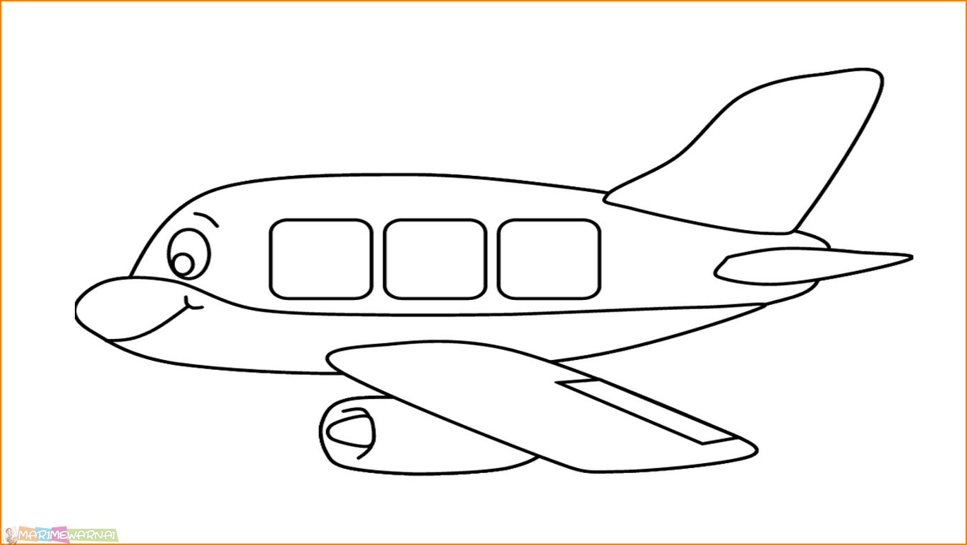 Detail Cara Menggambar Pesawat Untuk Anak Tk Nomer 37