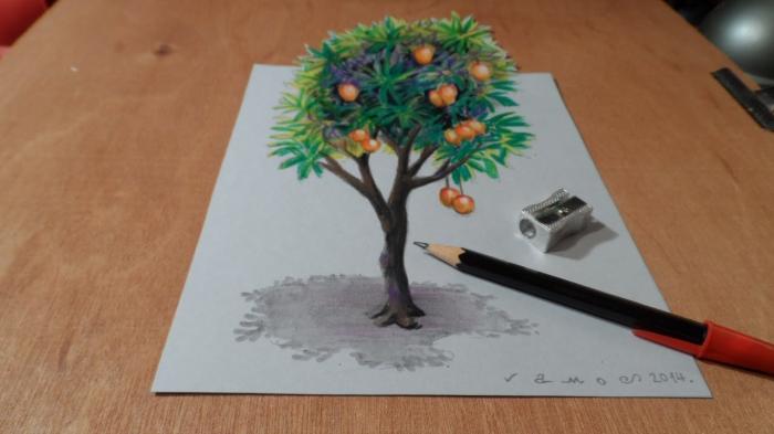 Detail Cara Menggambar Pohon Dengan Pensil Nomer 28