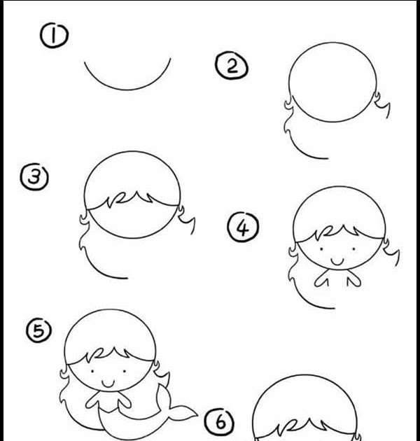 Detail Cara Menggambar Putri Duyung Dengan Mudah Nomer 38