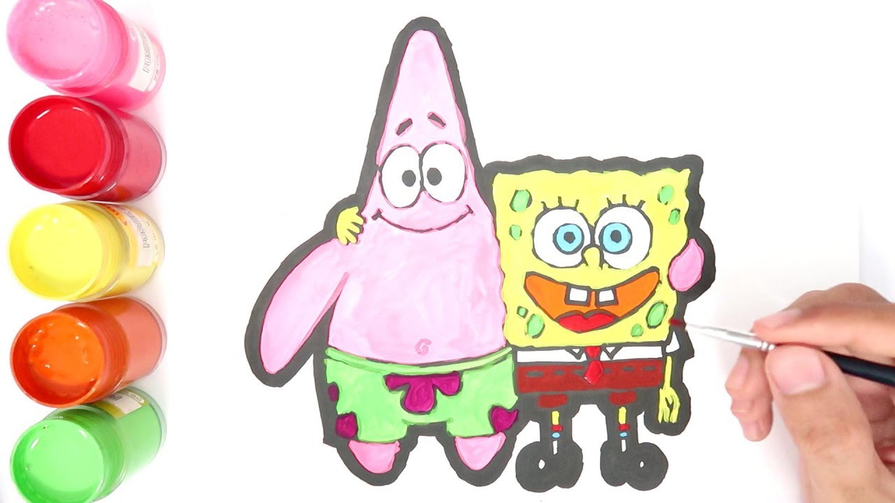 Detail Cara Menggambar Spongebob Dan Kawan Kawan Nomer 11