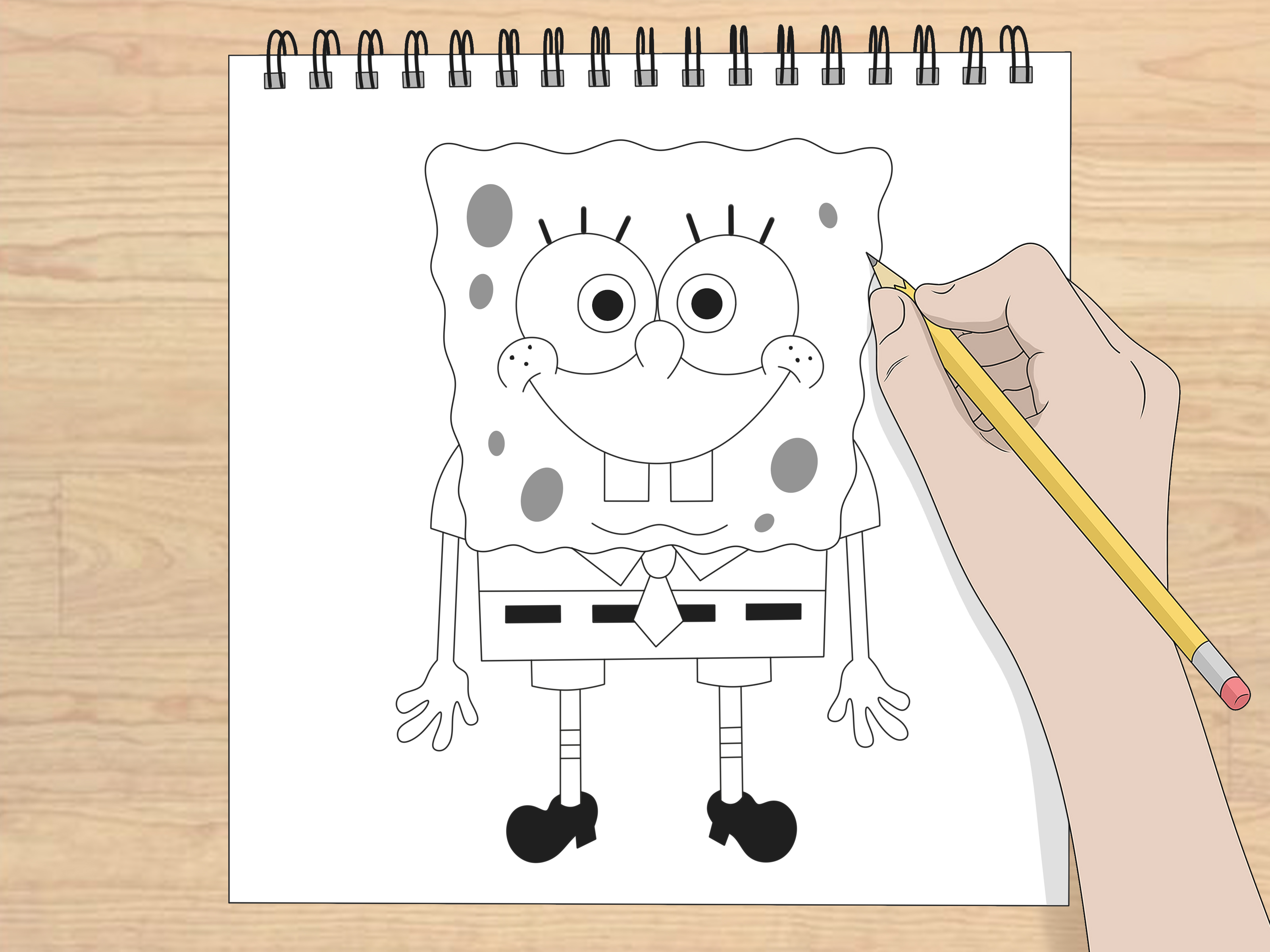 Detail Cara Menggambar Spongebob Dan Kawan Kawan Nomer 3