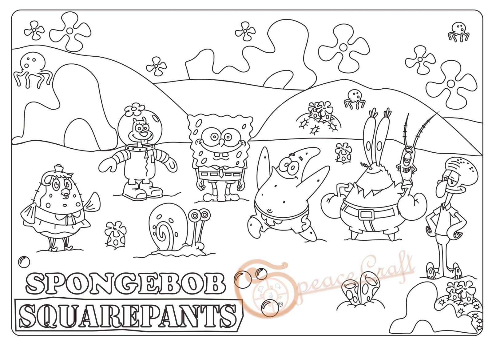 Detail Cara Menggambar Spongebob Dan Kawan Kawan Nomer 48