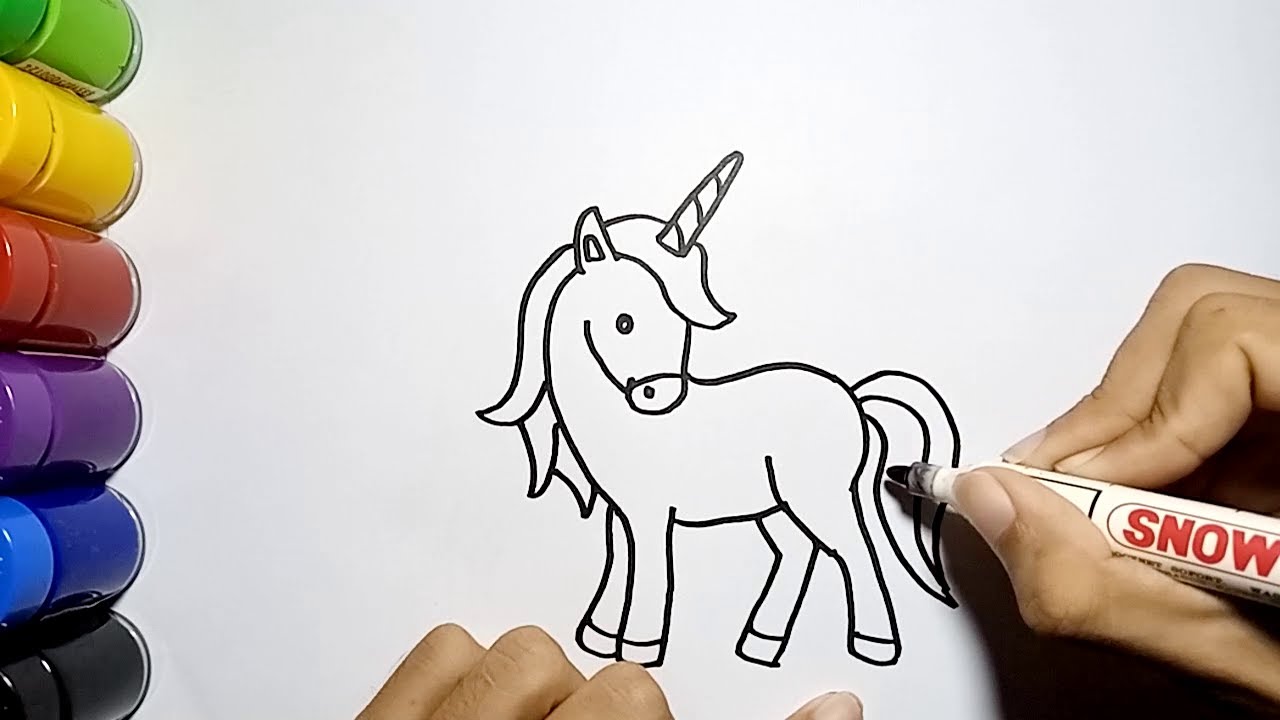 Detail Cara Menggambar Unicorn Dengan Mudah Nomer 3