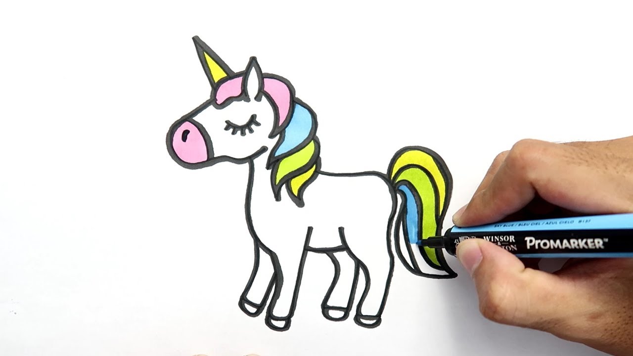 Detail Cara Menggambar Unicorn Dengan Mudah Nomer 7