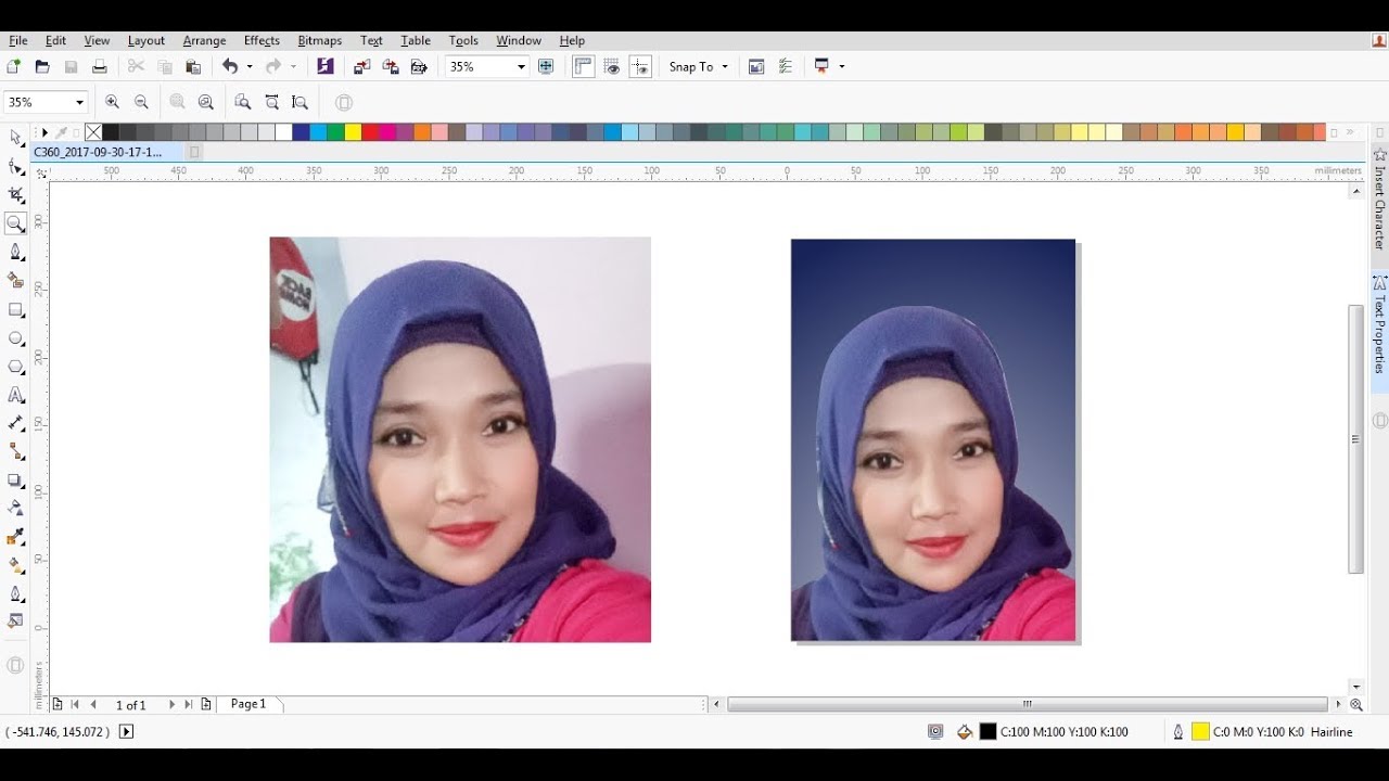 Detail Cara Mengganti Background Foto Dengan Corel Draw X4 Nomer 3