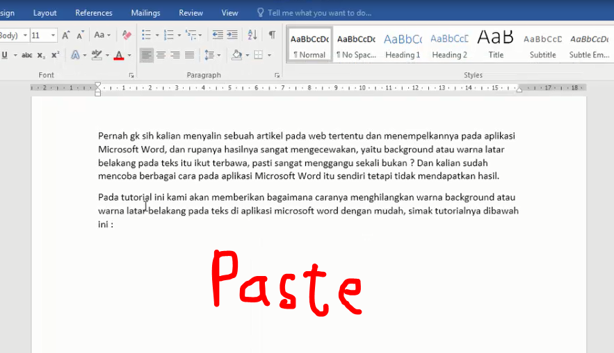 Detail Cara Menghilangkan Warna Background Pada Ms Word Nomer 13