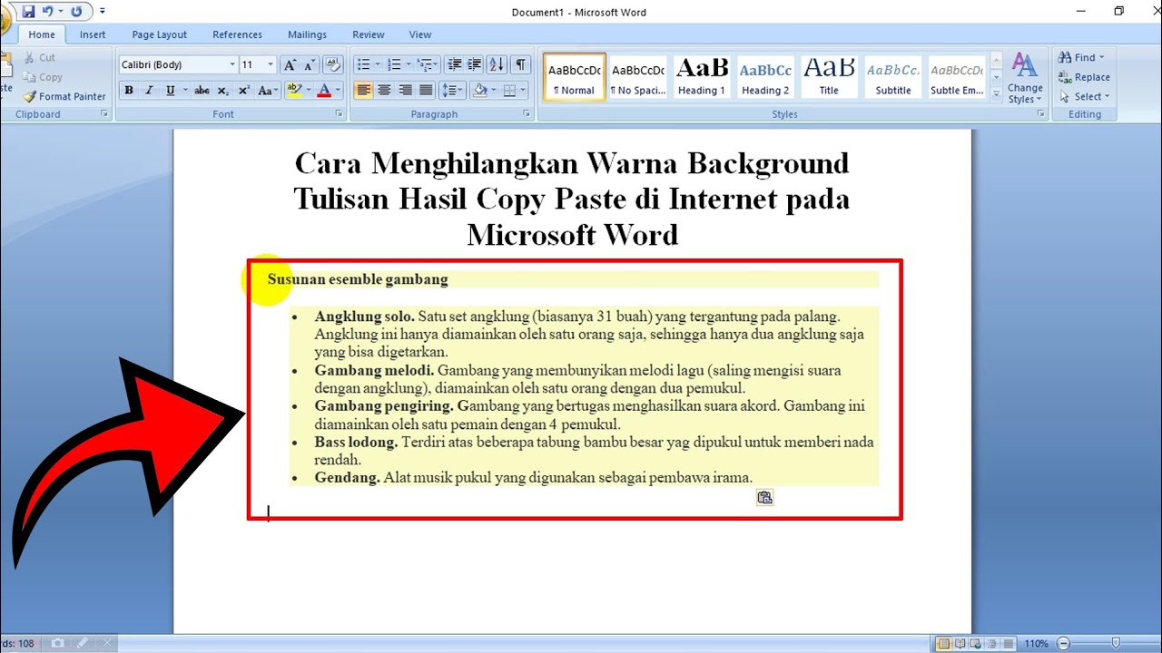 Detail Cara Menghilangkan Warna Background Pada Ms Word Nomer 2