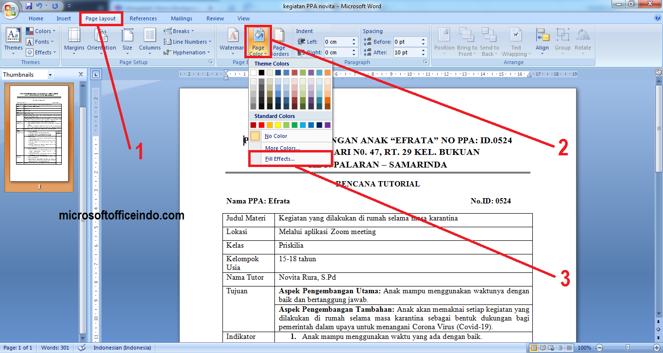 Detail Cara Mengubah Warna Background Excel 2007 Nomer 11