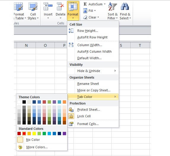 Detail Cara Mengubah Warna Background Excel 2007 Nomer 7