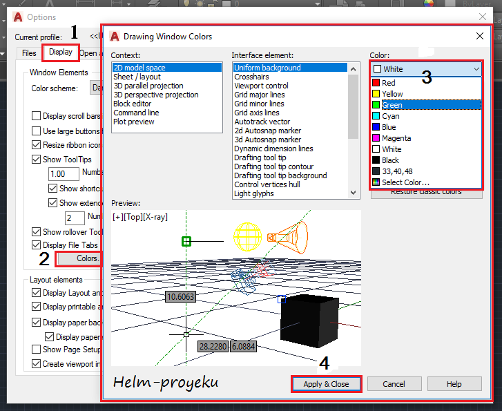 Detail Cara Merubah Background Autocad Menjadi Hitam Nomer 19